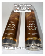 Bath Body Works Warm Vanilla Sugar Fine Fragrance Mist 8oz 2 Pack