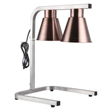 WeChef Portable Heat Lamp Food Warmer Two Bulb Commercial Buffet Food Court