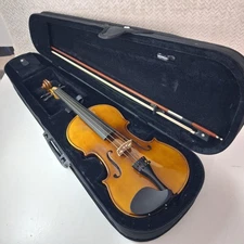 Stagg VN-4/4EF Handcrafted 4/4 Full Size Student Violin Outfit Case Bow Rosin