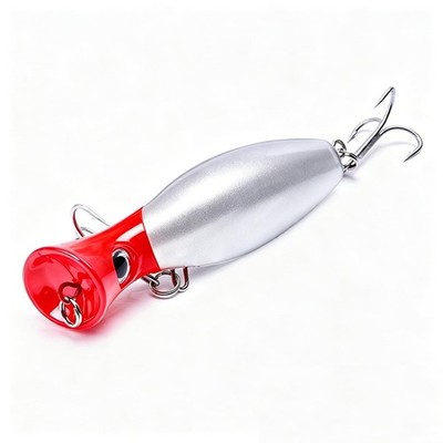 Popper Fishing Lure, Topwater Popper Lures 3D Eyes Fishing Accessories for Sa...