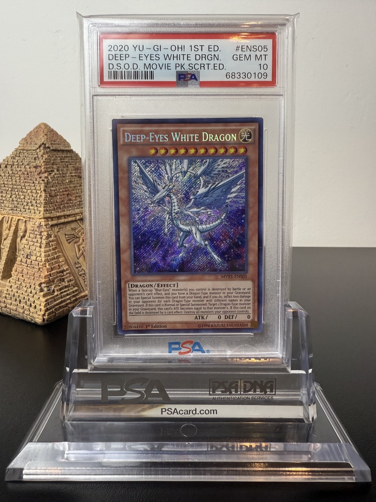 PSA 10 Deep-Eyes White Dragon MVP1-ENS05 D.S.O.D Movie Pack Secret Edition