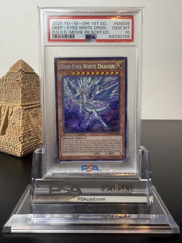 PSA 10 Deep-Eyes White Dragon MVP1-ENS05 D.S.O.D Movie Pack Secret Edition