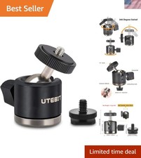 Durable Aluminum Tripod Head   20mm Mini Ball Head for SLR Cameras and Monopods