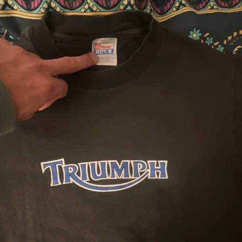 Triumph Munroe Motors San Francisco Motorcycle T-Shirt Hanes Beefy-T Black