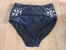 Gorgeous Black NEW LOOK High Waist bikini bottoms size 6