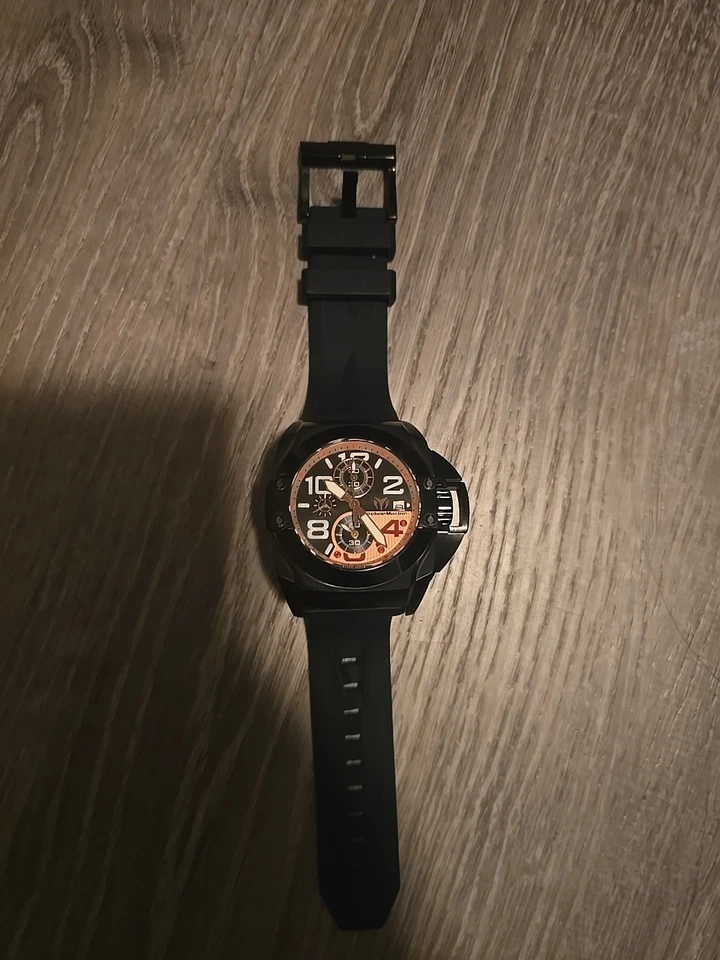 Technomarine TM-515014 Reef Black Dial Silicone Strap Chronograph Men's Watch - Image 2 of 4