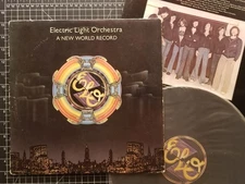 ELO A New World Record LP 1976 VG+ w/ INNER Electric Light Orchestra JEFF LYNNE