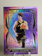 2023-24 Panini Obsidian Brandin Podziemski Electric Etch Purple /49 Warriors RC