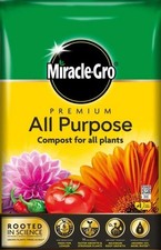 Miracle-Gro All Purpose Enriched Compost Soil Potted Garden Flower Plant 40L 0.37 per litre
