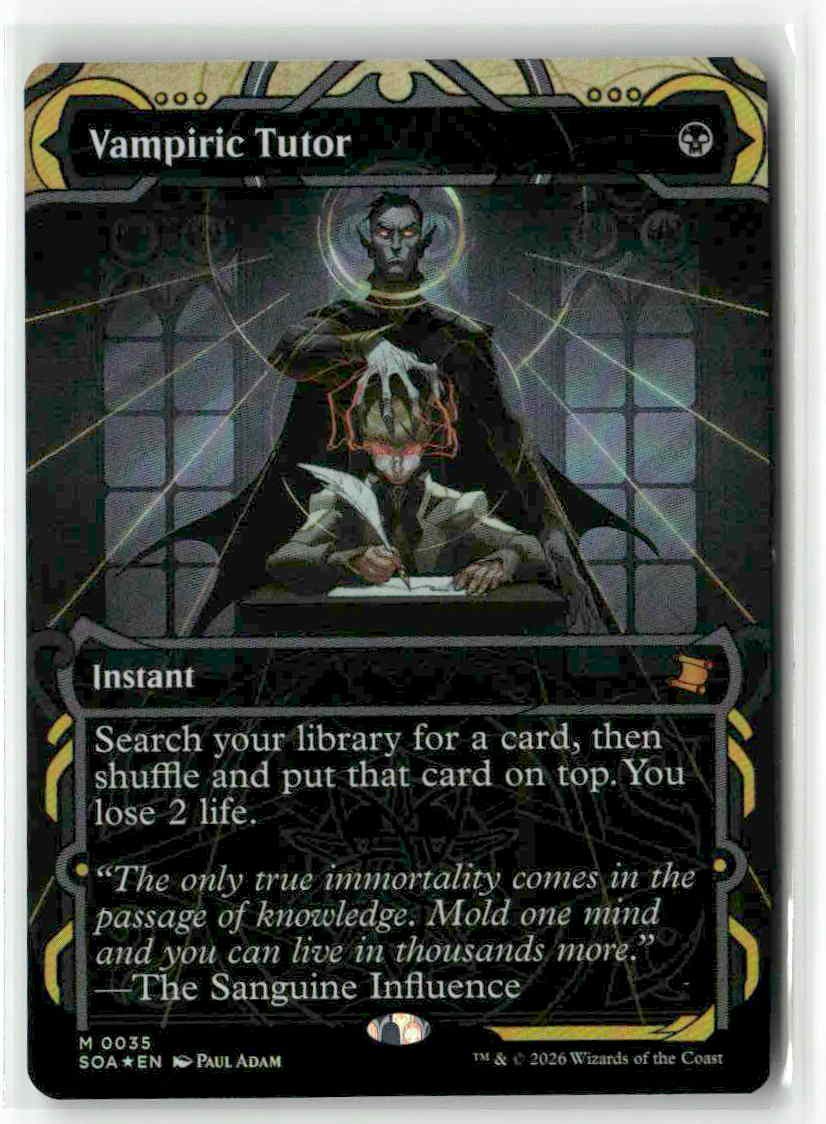 Vampiric Tutor 35 MTG SOA M NM Foil | eBay