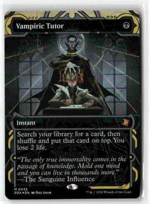 マジック：ザ・ギャザリング MTG Foil Vampiric Tutor SOS SOA M 035 Vampiric Tutor 35 MTG SOA M NM Foil | eBay