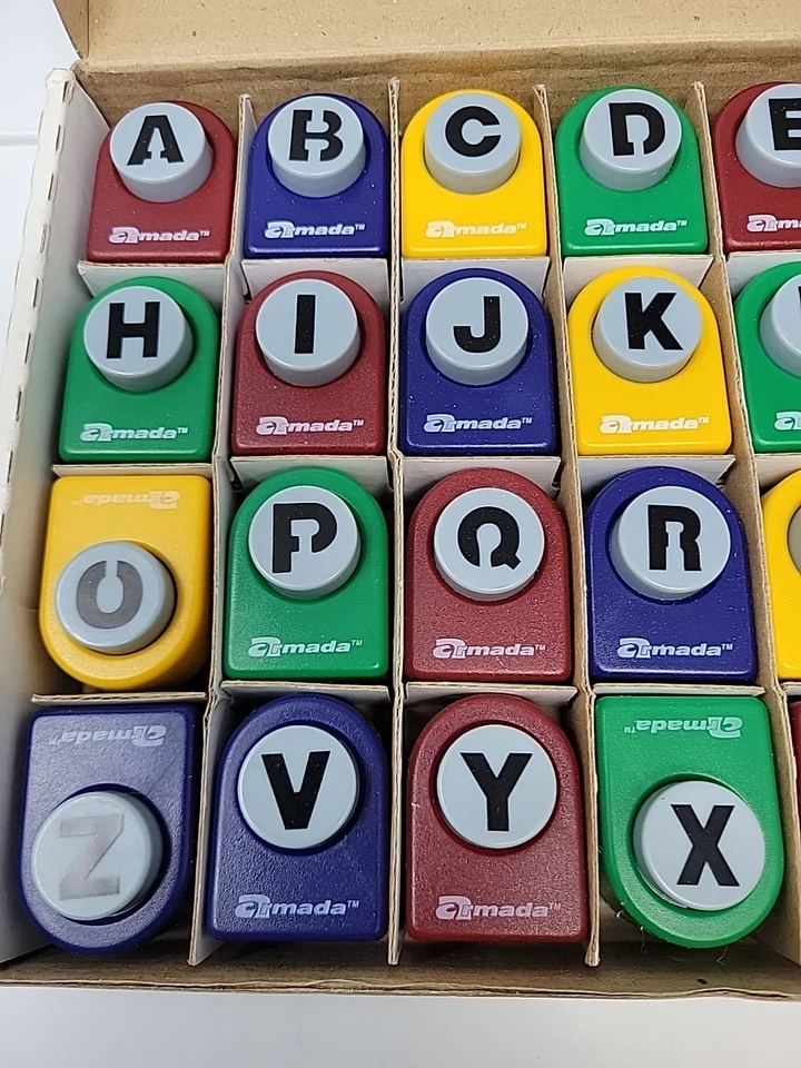 Armada - A-Z Alphabet 26 Art Craft Punches Punch Set Item #325170 Scrapbooking - Image 2 of 4