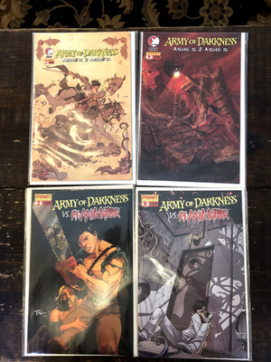 Army of Darkness Ashes 2 Ashes 3 4 + Vs Re-Animator 3 4 Evil Dead Dynamite Comic