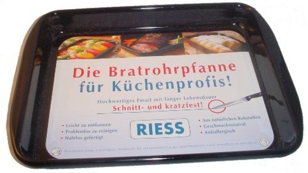 Auflaufpfanne Aus Email 42 X 33 X 4,5 Cm Auflaufform Backblech Backform-image