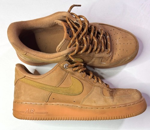 Nike Air Force 1 '07 WB CJ9179-200 Men Shoes 10 Flax Light Brown Leather Sneaker - 第 1/5 張圖片