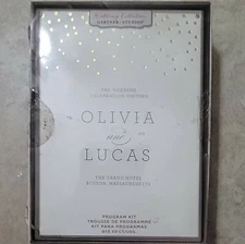 Wedding invitations - Gold Foil Dots Program Kit - 100 Count - 2 Pack (50 each)