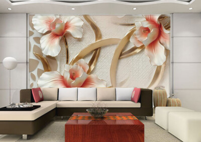 3D Delicate Flower ZHUA3706 Wallpaper Wall Murals Removable Self-adhesive Amy