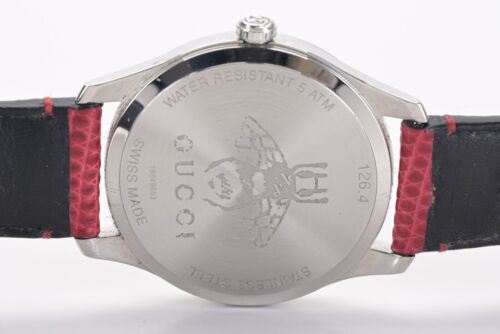 GUCCI G Timeless Red Mother Of Pearl 36mm Damenuhr - Bild 3 von 9