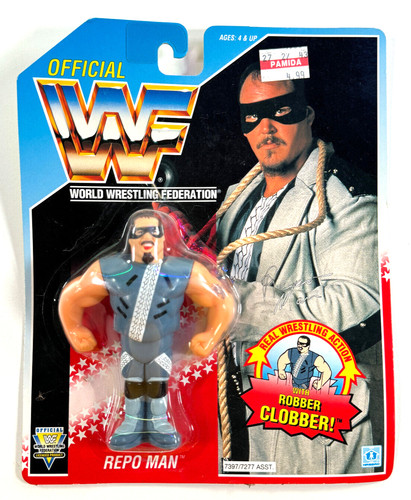 vtg 1992 Hasbro WWF WWE Repo Man MOC sealed action...