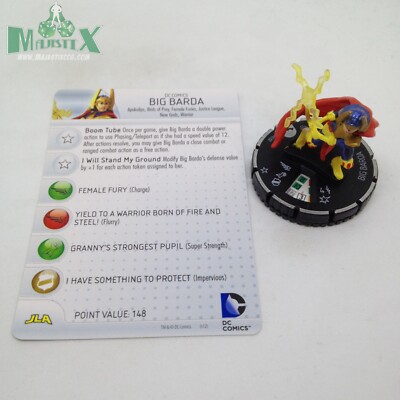 Heroclix Batman set Big Barda #032 Rare figure w/card!