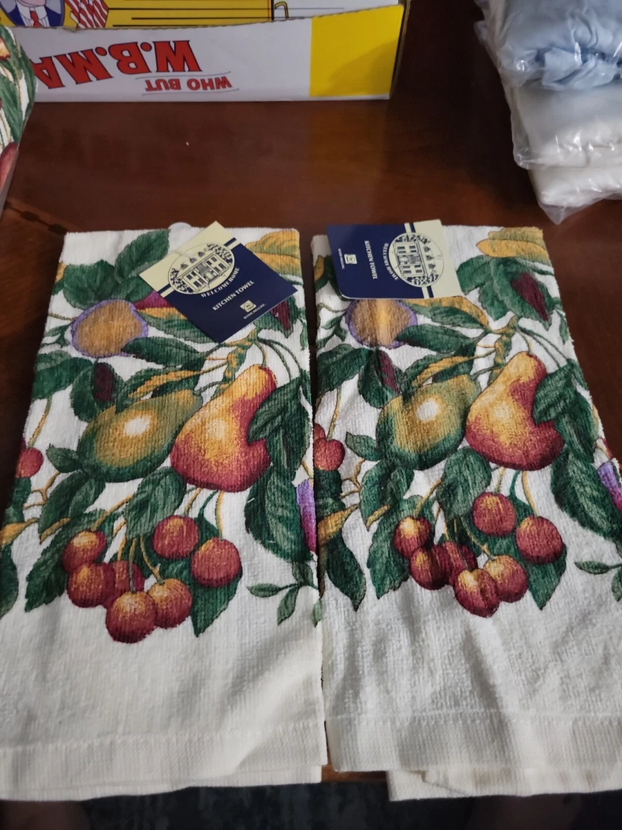 Lot Of Two Revere Mills Kitchen Hand Towels New Vintage eBay