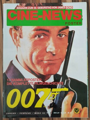 7 Poster JAMES BOND 007 Cine-News Roger Moore Sean Connery Timothy Dalton 