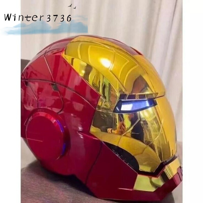 AUTOKING Iron Man MK5 1:1 Helmet Cosplay Golden Ver. Wearable Voice-control Mask | UK