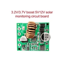 DC3.2V/3.7V Step-up to DC5V/12V 1.5A Boost Circuit Board Solar Controller Module