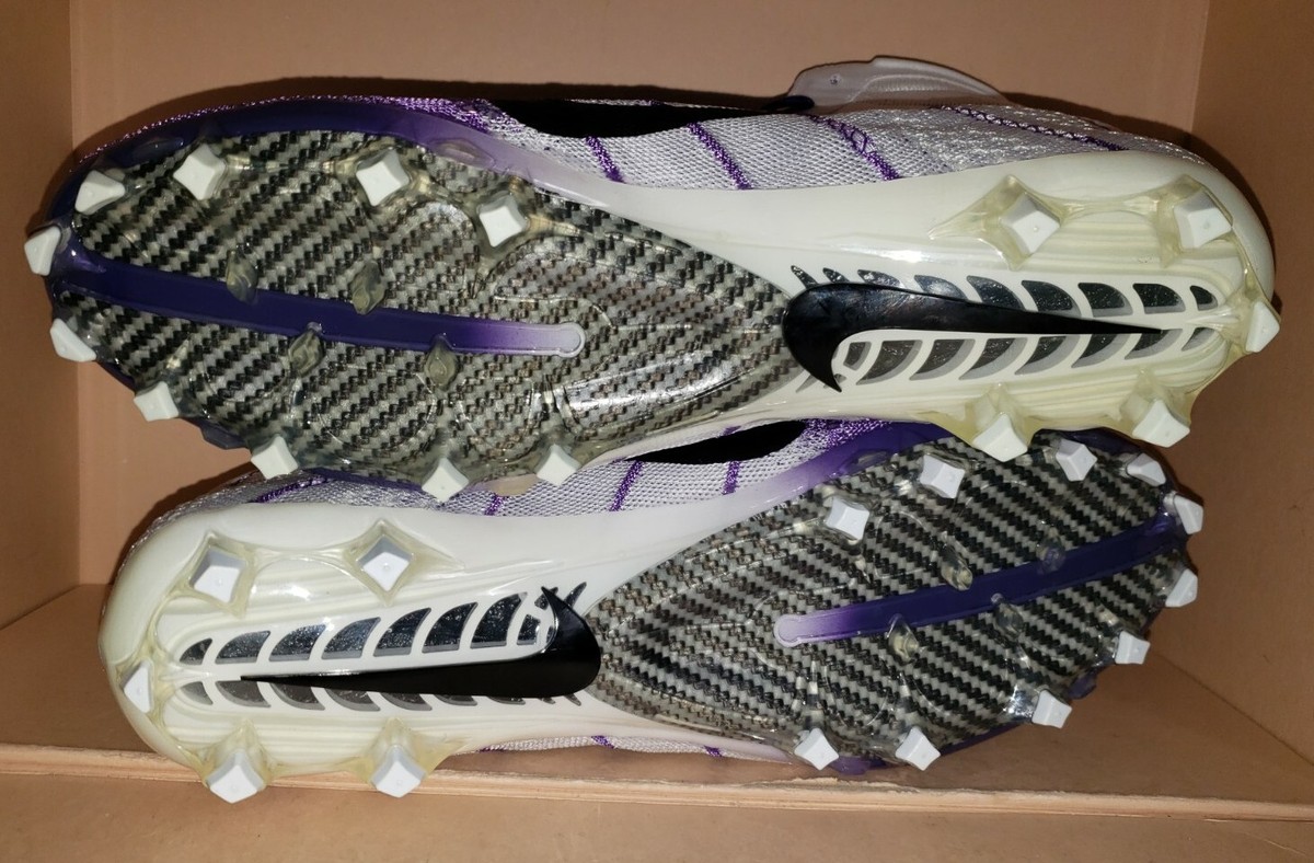 NIKE VAPOR UNTOUCHABLE 3 ELITE  FOOTBALL WHITE/PURPLE MEN\'S SIZE 13.5 NEW Vapor Edge 360 Untouchable Mid  main image 2