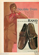 1970 Print Ad of International Shoe Co Rand Double Dare just in from the 30's
