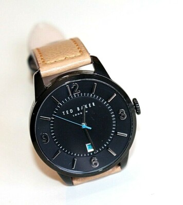 Ted Baker London Watch Men's Watch Black Leather Japanese Quartz 10031775 