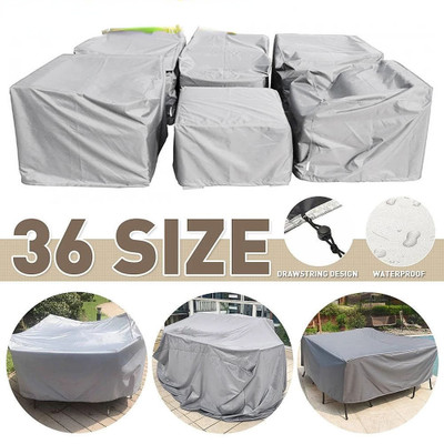 Multiple Size Outdoor Furniture Cover Sofa Chair Table Rain Snow Dust Cover