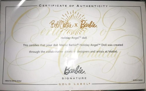 Barbie GOLD Label Bob Mackie ou Byron LARS ANGE de NOEL 2024 Signature MATTEL - Imagen 34 de 56