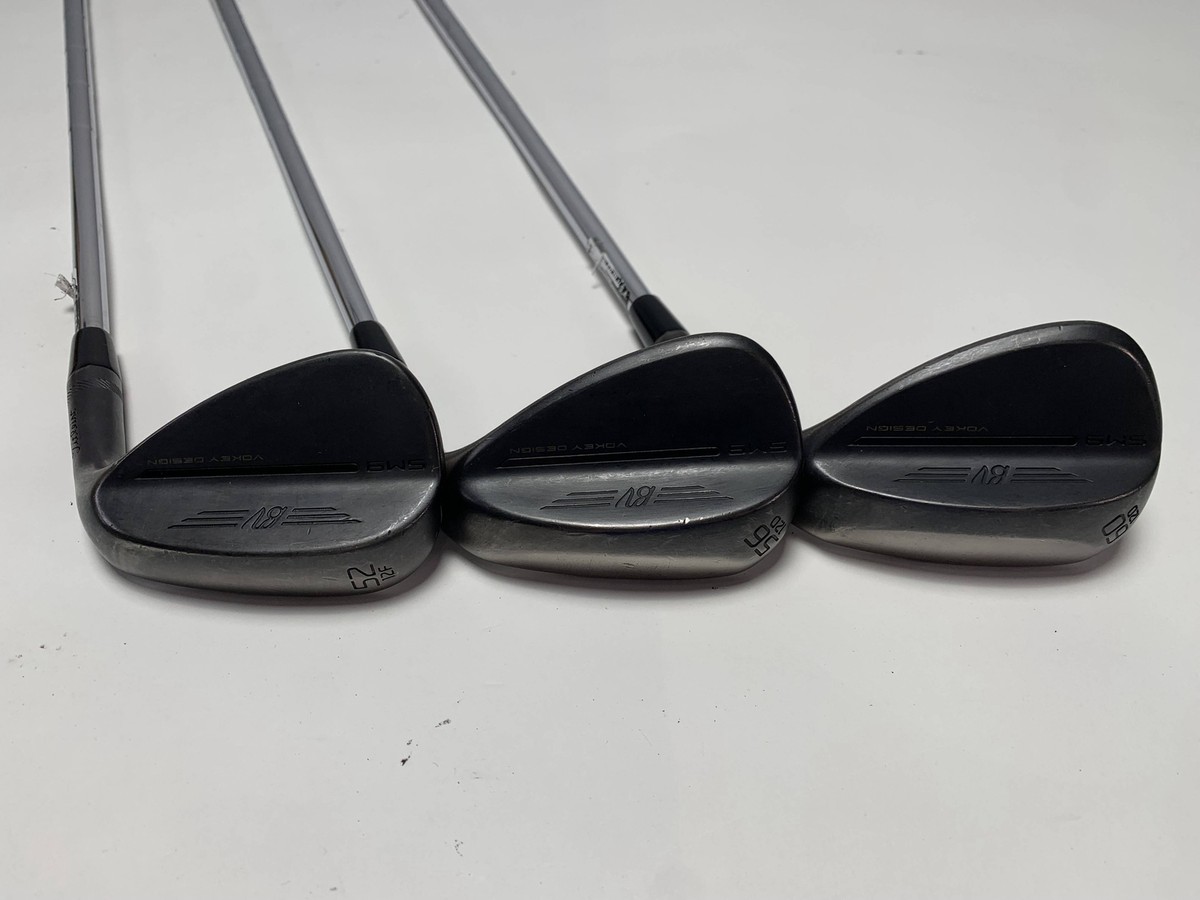 Vokey SM9 52° 12F 56° 14F ジェットブラック Titleist Vokey SM9 Jet Black Wedge Set 52* 12 | 56* 12 | 60
