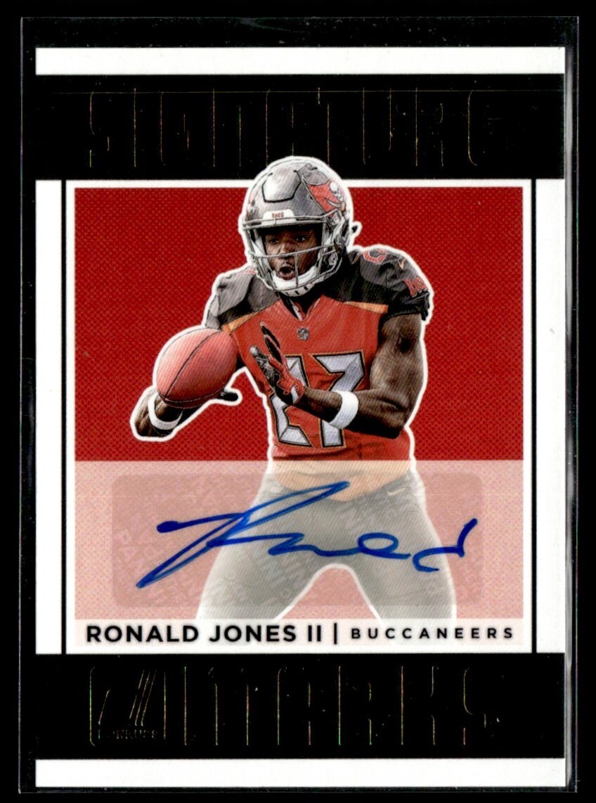 Ronald Jones II Panini Donruss Signature Marks #SMRJ Base