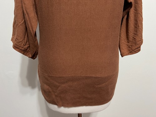 Talbots Bateau Neck Cotton-Blend Dolman Sweater / Knit Top Chestnut Brown Size M - Bild 16 von 17
