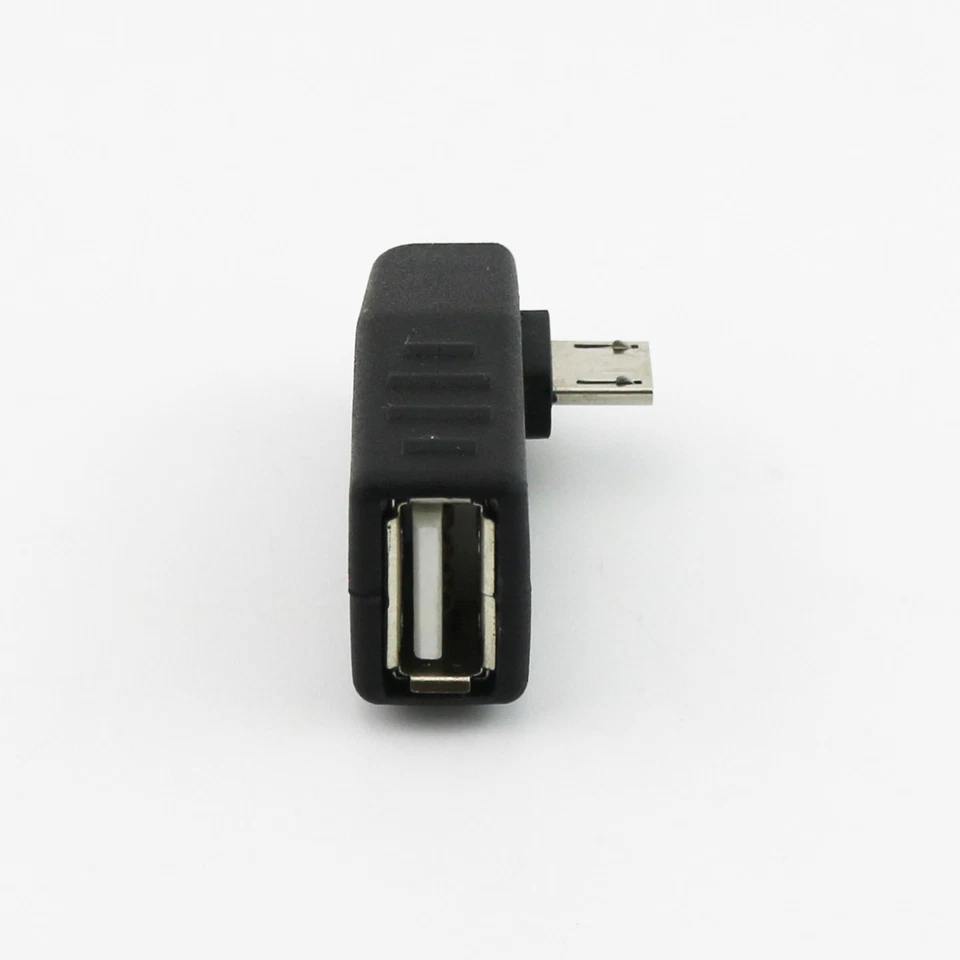 1x USB 2.0 A Female To Right Angle Micro 5 Pin Male OTG Host Adapter Connector - Image 3 of 4