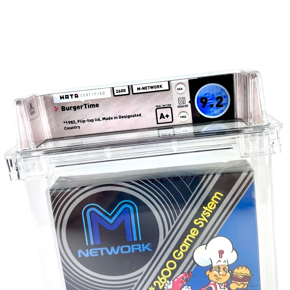 New Atari 2600 Burgertime Factory Sealed WATA 9.2 Graded A+ Seal Game - Image 3 of 4