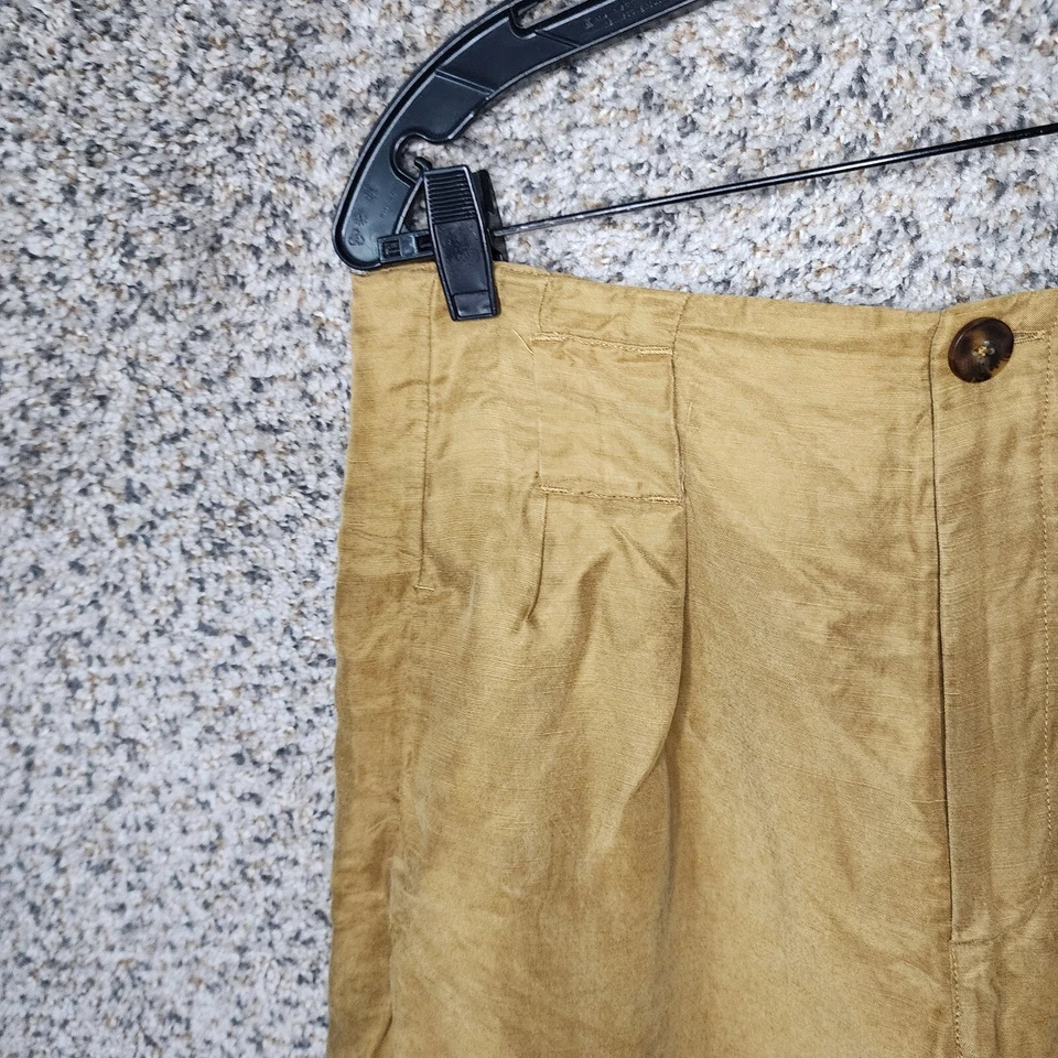 Pantalones Cortos Scotch & Soda Para Mujer Grandes Mezcla de Lino Puños Concha de Coco Informales Foto 3 de 4