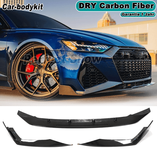 DRY Carbon Frontlippe Front Stoßstangen Spoiler Für Audi RS6 RS7 C8 Avant 19-23  - Bild 1 von 15