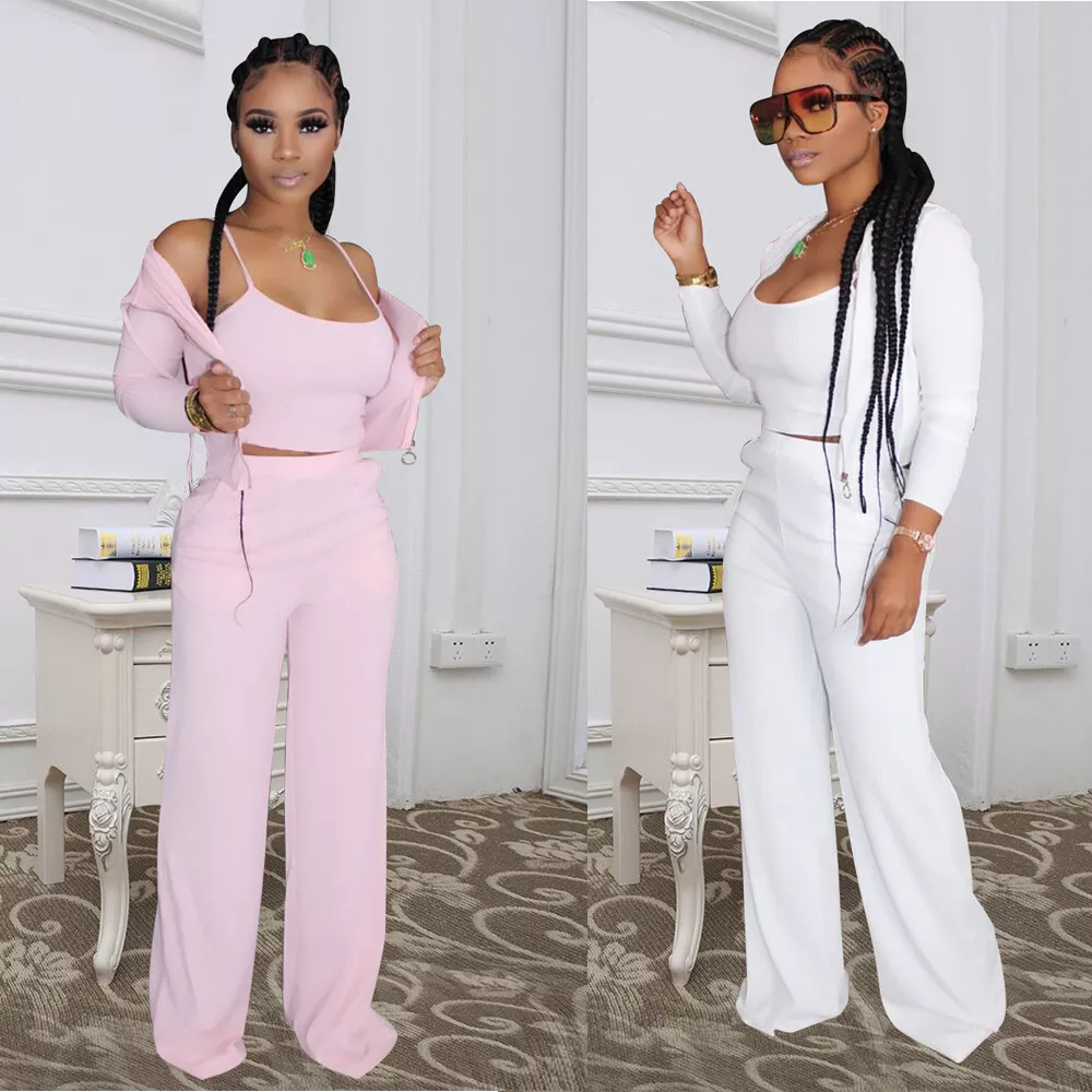 Crop top pant sale set