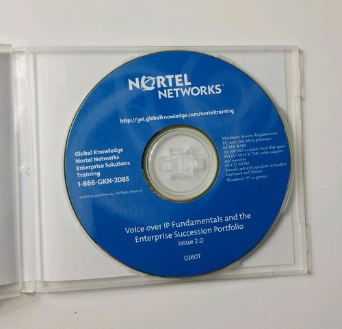 Voice Over IP Fundamentals 036OT CD-ROM Software 2003 Nortel Networks - Picture 3 of 4