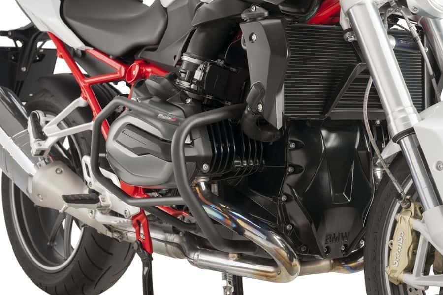 Puig Engine Guards Crash Bars Protectors Black BMW R1200 R & RS 2015