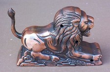 Briquet de table à gaz régule LION animal vintage ancien déco collection