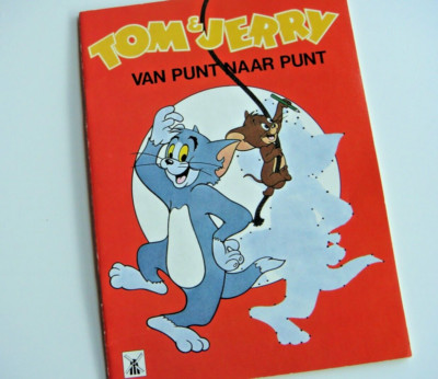 altes Tom & Jerry - Malbuch nach Zahlen   1985 Sammeln etc.     32 Motiv-Seiten