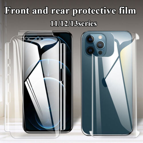 Screen Protector Hydrogel Film Front+Back Screen For iPhone13 12 11Pro Max Mini - Afbeelding 1 van 13