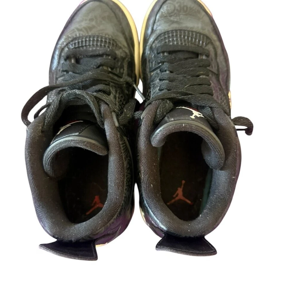 Nike Jordan 4 Retro Laser, 30th Anniversary 2019, Y7 - Image 4 of 4