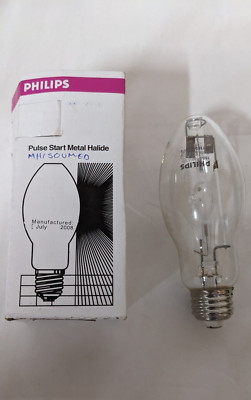 Brand New Phillips 50W Metal Halide Pulse Start Universal Burn Medium Base