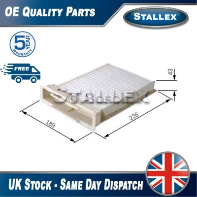 Fits Nissan Micra Note Renault Clio Modus Dacia Duster Cabin Filter Stallex #2