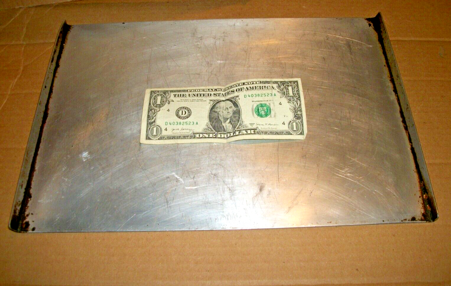 Vintage Unbranded Aluminum Baking Pan/Cookie Sheet 14" X 9 1/2" Inch 2